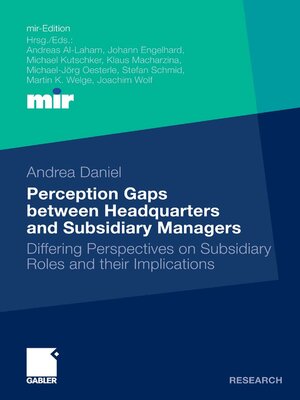cover image of Perception Gaps between Headquarters and Subsidiary Managers